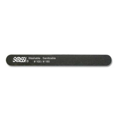 SASSI USA Пилка для ногтей - Black Jumbo Cushion Emery Board 100/180